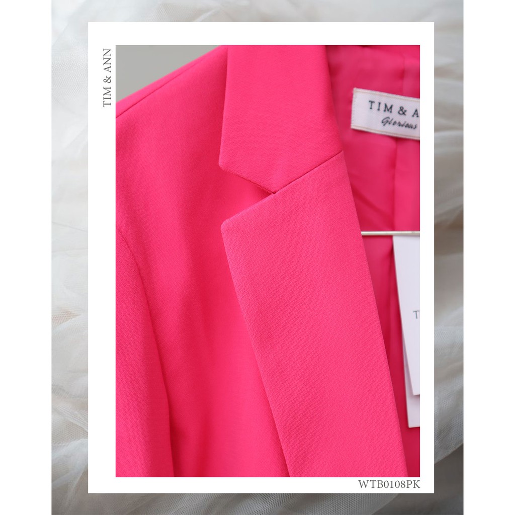 Áo Blazer 2 Lớp Nữ - Áo Vest Nữ Suông Hồng 0108PI - Áo Khoác Nữ - Thời Trang Nữ Tim & Ann | BigBuy360 - bigbuy360.vn