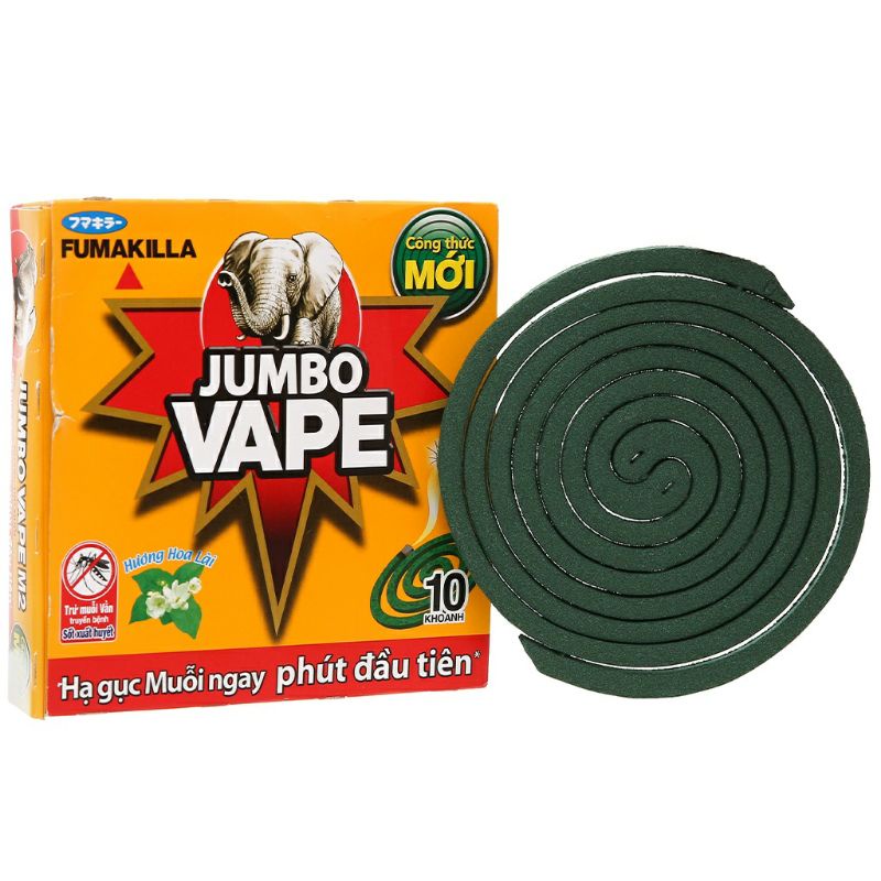 Nhang diệt trừ muỗi Jumbo hương lài hộp 10 khoanh