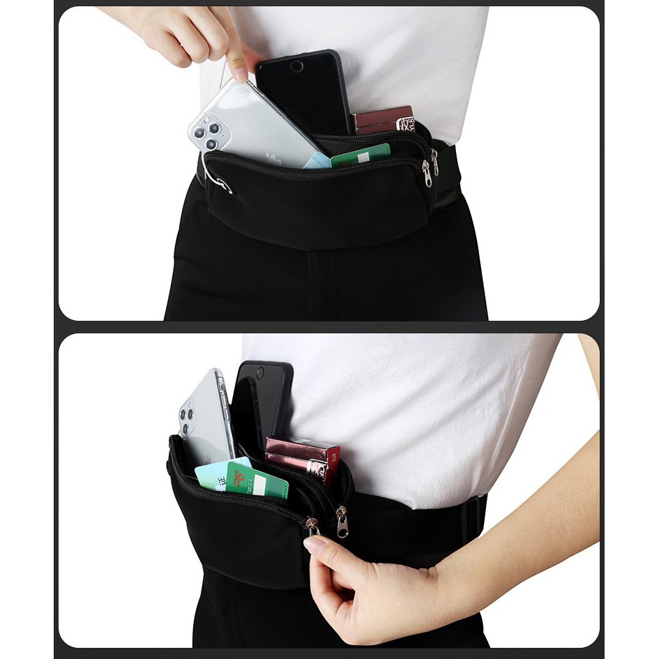 Túi bao tử thể thao sport vải thun 2 ngăn | BigBuy360 - bigbuy360.vn