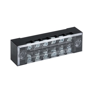 Cầu Đấu Điện Đen 6 Cổng 15A TB-1506