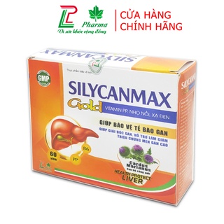 Viên uống giải độc gan Silycanmax Gold LP Pharma -.giúp bổ gan, mát gan thanh nhiệt - hộp 60 viên