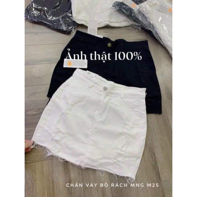 CHÂN VÁY 🍃FREESHIP🍃 chân váy restock jean kaki rách dáng a có lót quần vận động thoải mái kín đáo lịch sự | BigBuy360 - bigbuy360.vn