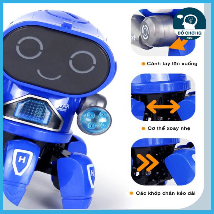 Đồ Chơi Cho Bé - ROBOT 6 Chân Nhảy Múa Theo Nhạc Siêu Hài Hước Cho Bé