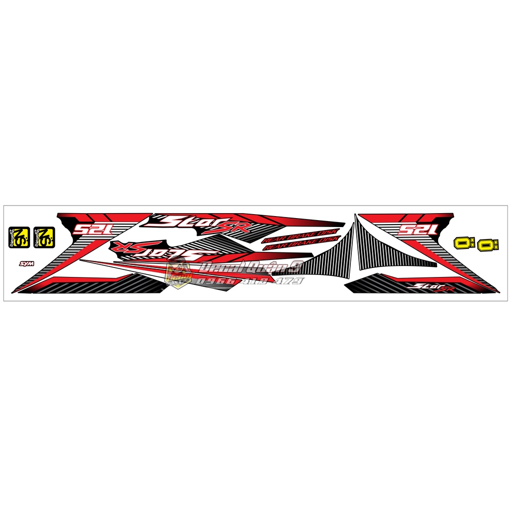 TEM XE STAR-SR 125 (tặng kèm logo)