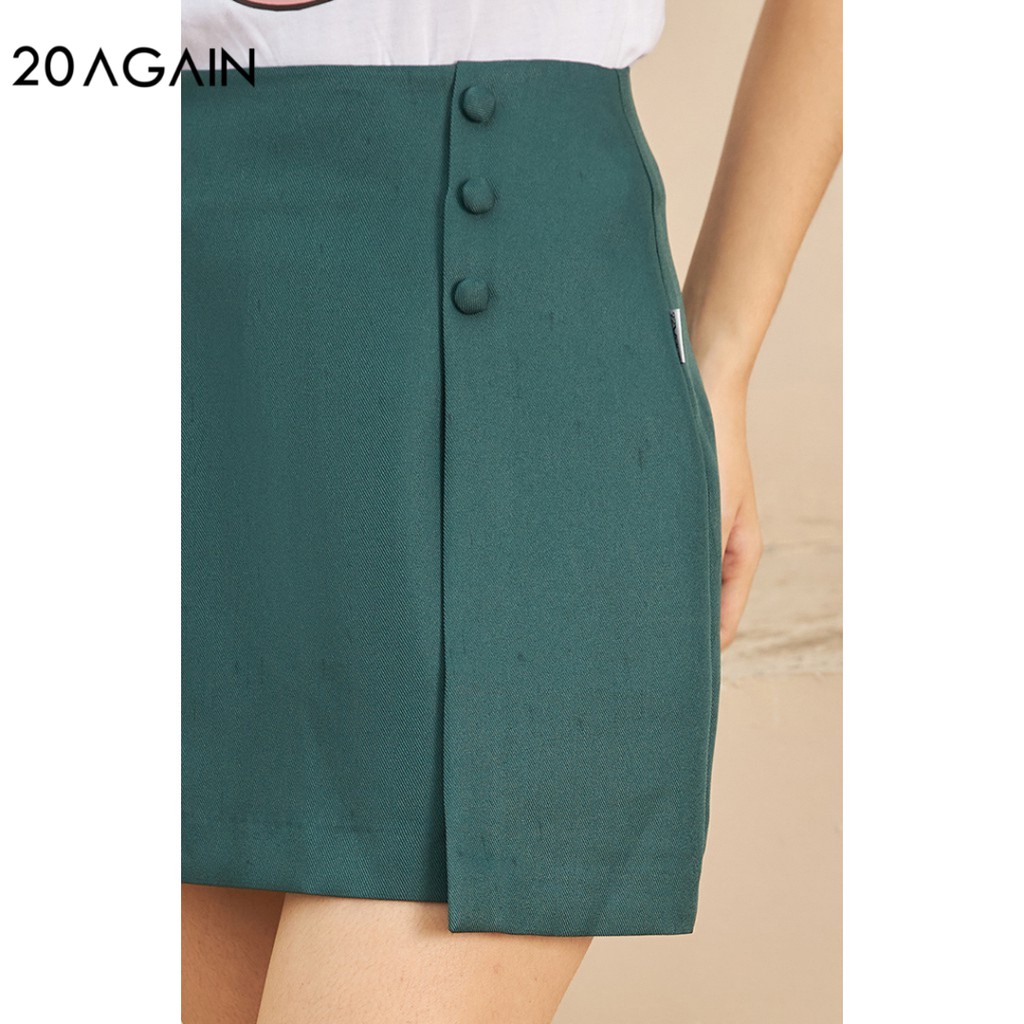 Chân váy ngắn nữ 20AGAIN ( 3 MÀU) đủ size, dáng A Tà Bung Cạp Liền JAW0838