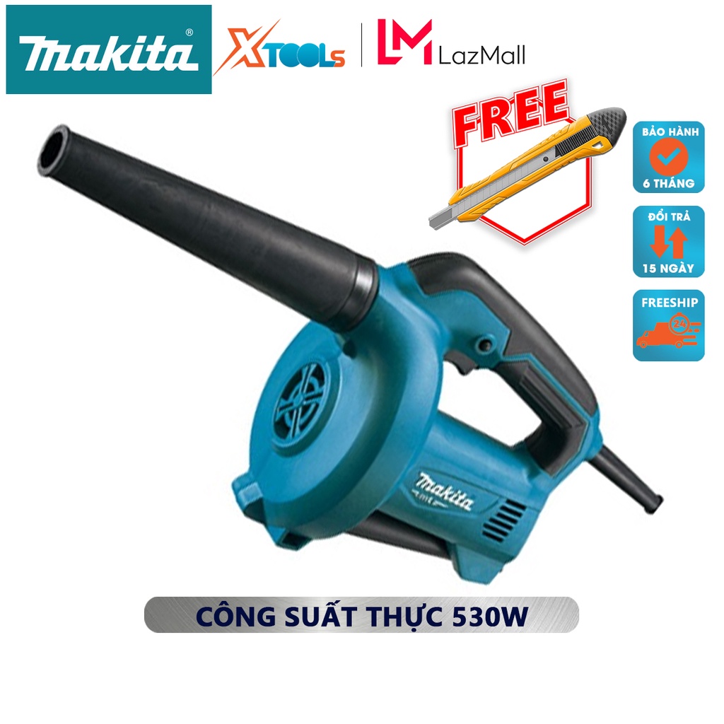 Máy thổi bụi MAKITA M4000B | Máy thổi lò Công suất: 530 W Lưu lượng khí: 1.2 - 2.9 m3/phút, dùng trong vệ sinh, làm sạch