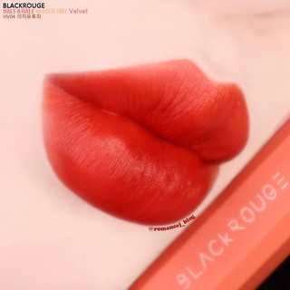 Son Black Rouge HV04 Màu Cam Cháy Half N Half Water Velvet