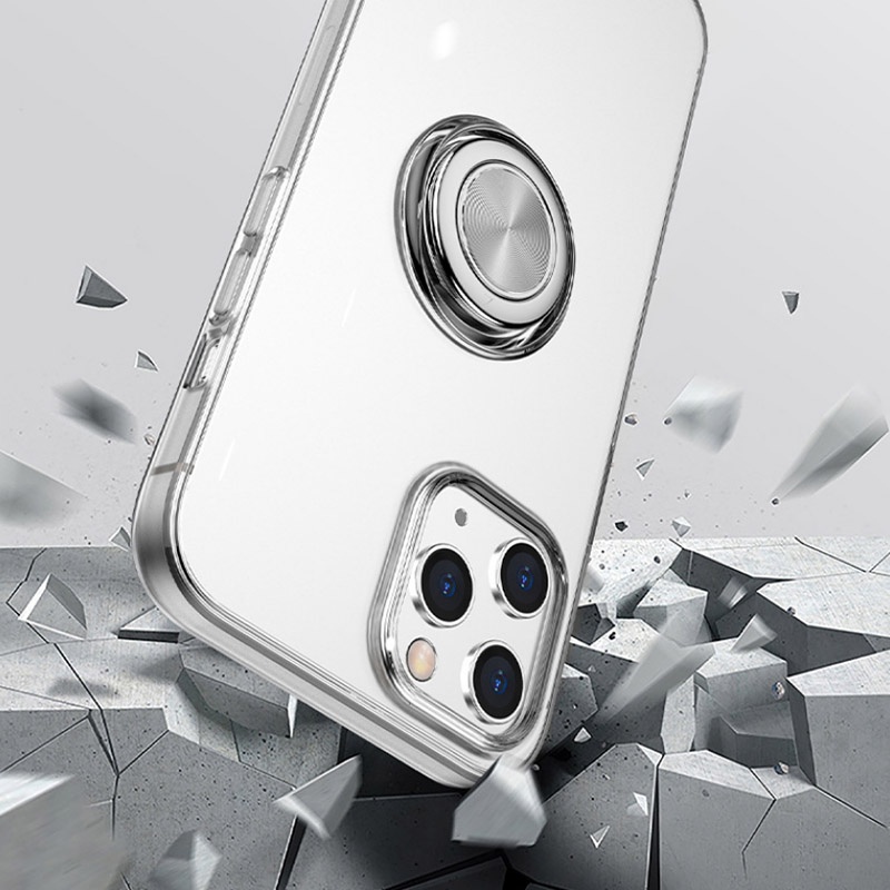 Ốp điện thoại trong suốt chống sốc có vòng đỡ nam châm cho iPhone 13 12 11 Pro XS Max XR X SE 2020 8 7 Plus 13 Mini