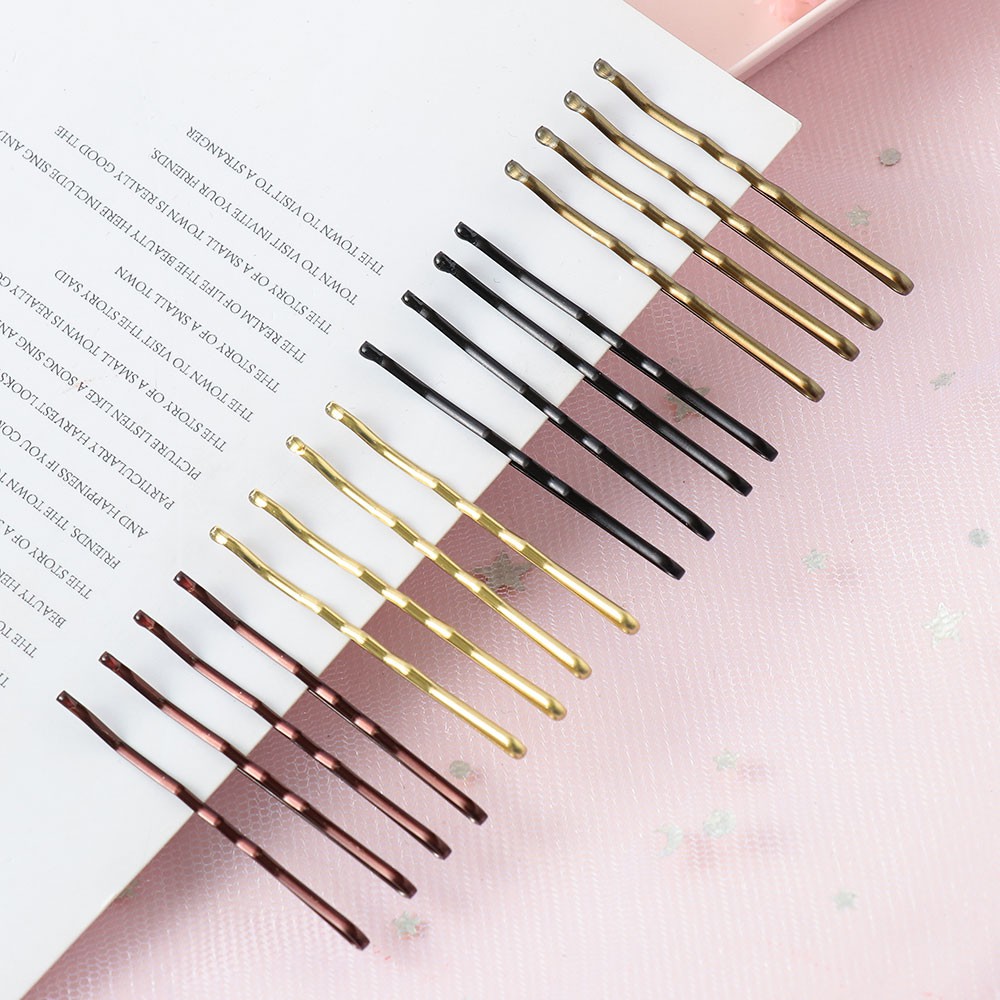 (Hàng Mới Về) Set 24 Kẹp Tóc Xoăn Gợn Sóng Thời Trang Cho Nữ