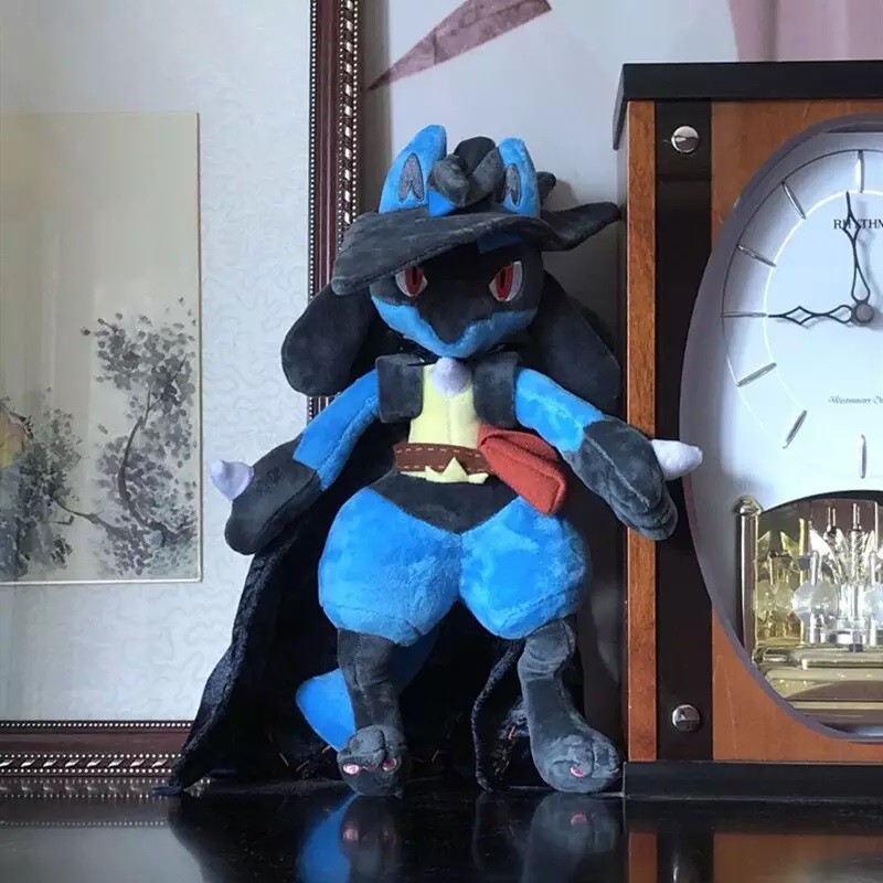Gấu bông pokemon hiệp sĩ bóng đêm Lucario 30cm