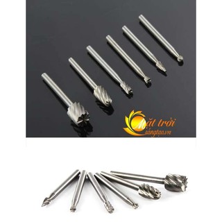 Bộ 6 mũi chạm trổ gỗ, nhựa