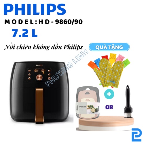 Nồi chiên không dầu Philips HD9860/90 - Hàng chính hãng