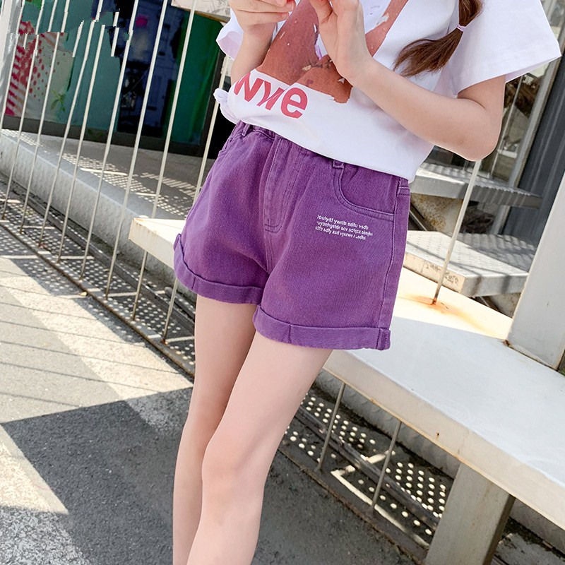 Quần Short Jeans Thời Trang Cho Bé Gái