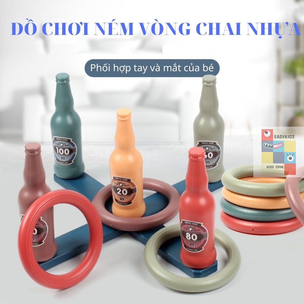 [Có sẵn] [Siêu sale] Đồ chơi trẻ em ném vòng chai nhựa EASYKIDS giúp trẻ phát triển trí tuệ, thể chất