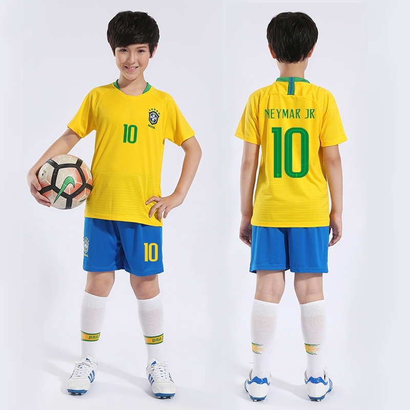 Bộ Đồng Phục Số 10 Neymar Đội Tuyển Đá Banh Brazil 2018