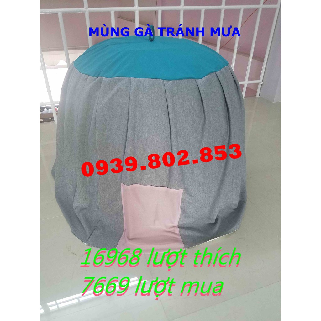 Mùng tránh mưa cho gà giá rẻ Shop gửi màu mẫu nhiên