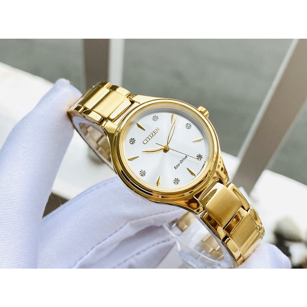 Đồng hồ Nữ Citizen FE2102-55A Eco-Drive Corso đính Diamond sang trọng