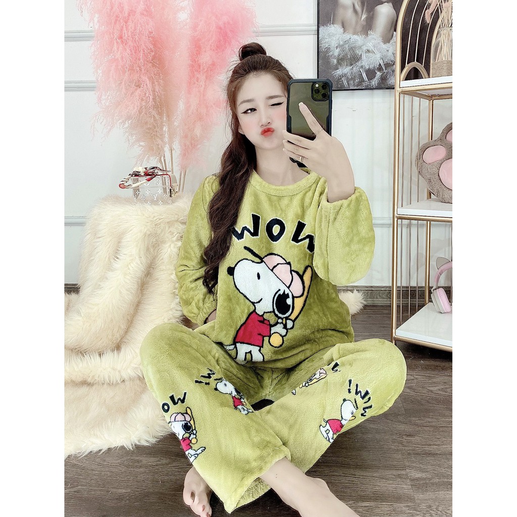 Bộ ngủ bông hàng loại 1 hot hit ( ảnh thật + video) | BigBuy360 - bigbuy360.vn