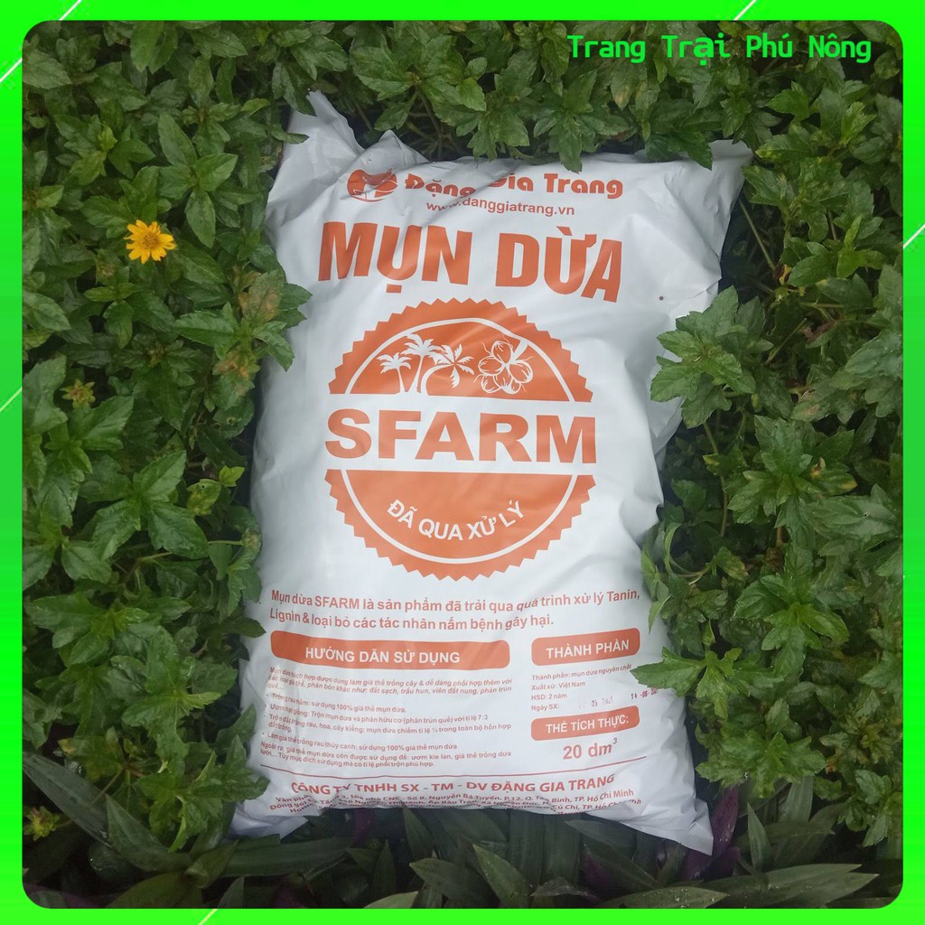 Mụn Dừa ( Mùn Dừa) Sfarm Đặng Gia Trang Đã Qua Xử Lý - Gói 20dm3