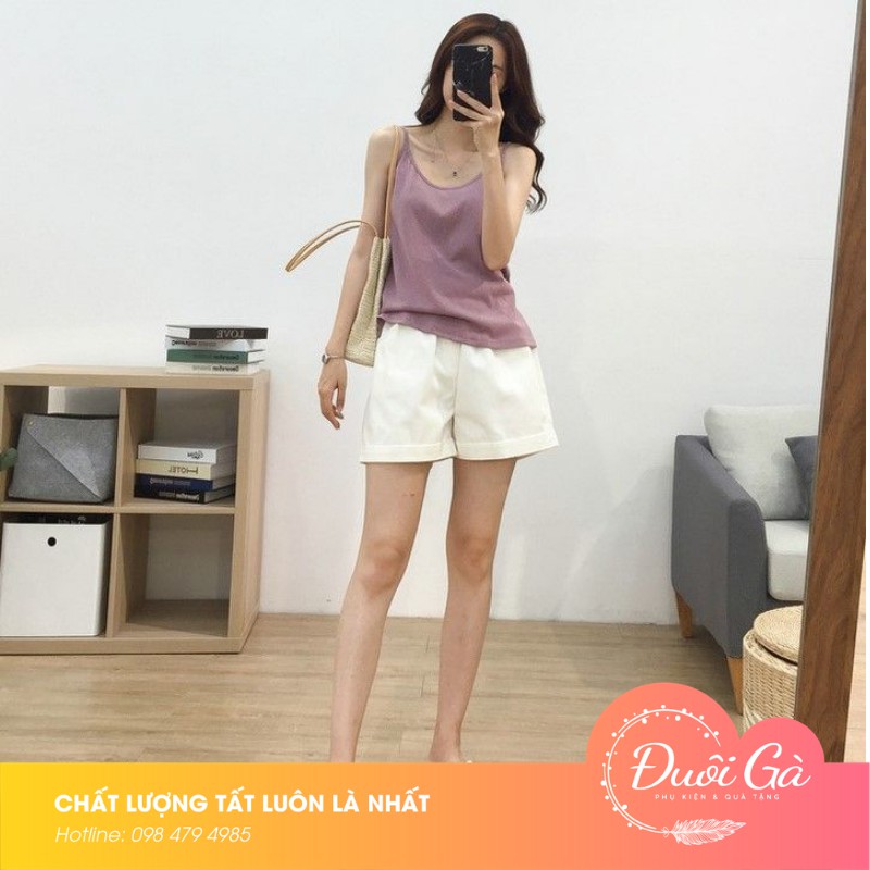 Áo 2 dây nữ đẹp Uncle Wennie chất cotton cao cấp mềm mại gợi cảm &amp; dịu dàng, vớ đẹp Đuôi Gà - MUAHA