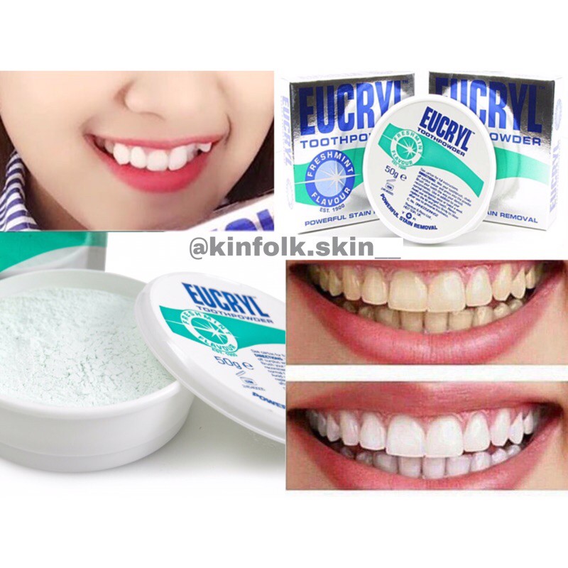 [𝗦𝗔𝗟𝗘]..::✨Bột Trắng Răng EUCRYL TOOTH POWDER 50G✨::..