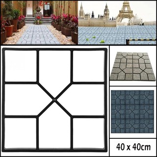 Khuôn nhựa tạo kiểu gạch/đá lát trang trí sân vườn độc đáo DIY