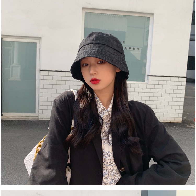 [SẴN]- Mũ nón bucket denim phong cách Ulzzang (M55)