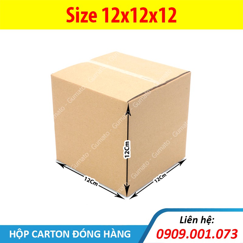Hộp giấy P20 size 12x12x12 cm, thùng carton gói hàng Everest