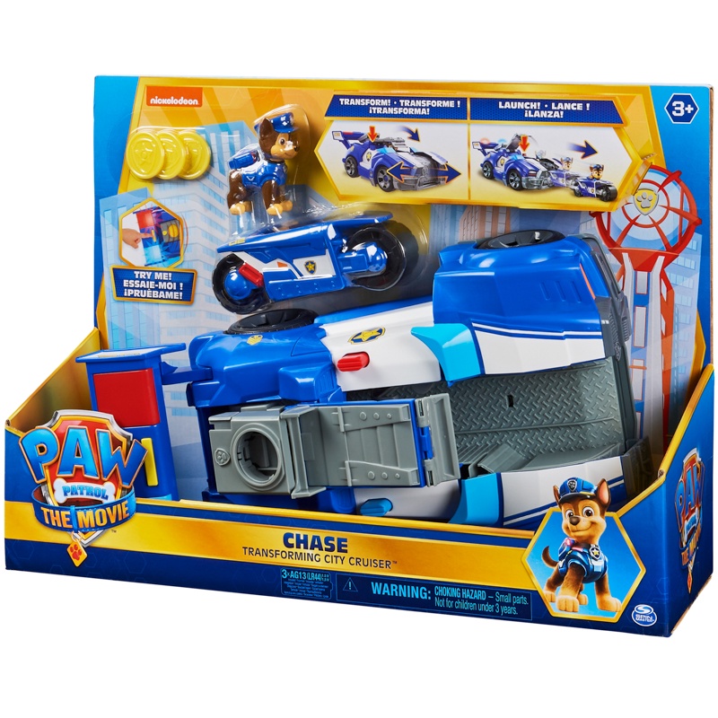 Đồ Chơi PAW PATROL Mô Hình Xe Cảnh Sát Biến Hình The Movie - Chase 6060759