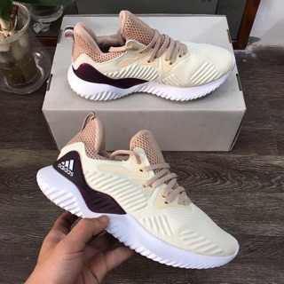 [Ảnh tự chụp + sẵn kho] Giầy thể thao sneaker alphabounce beyond màu kem sữa nam nữ