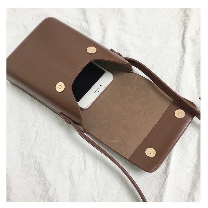 TÚI ĐEO CHÉO BASIC CHẤT DA PU BÓNG