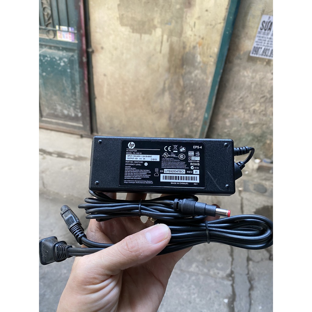 Nguồn màn hình HP 12V 3A chính hãng