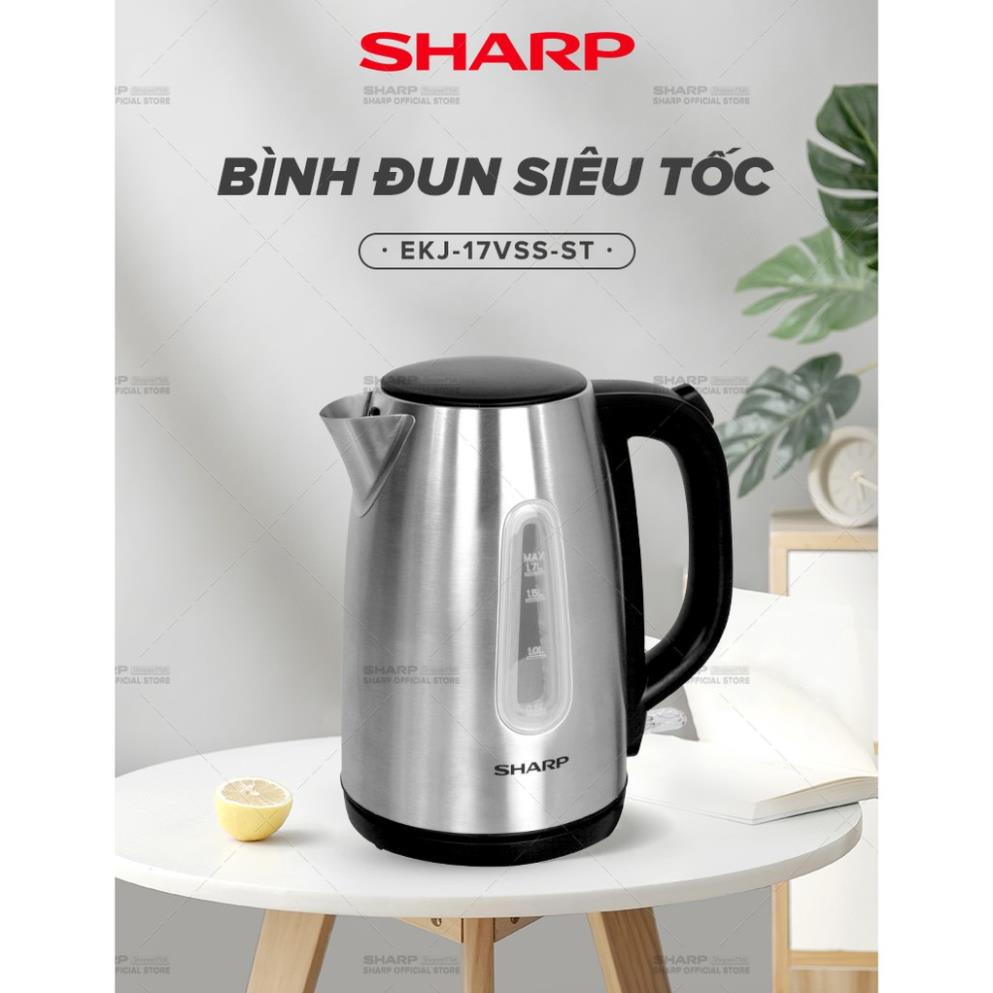 Bình Đun Siêu Tốc Sharp EKJ-17VSS-ST Chính Hãng