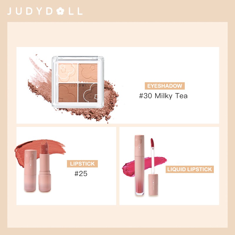 [Mã FMCGM100 - 10% đơn 500K] Bộ son môi + bảng phấn mắt Judydoll trang điểm tiện dụng | BigBuy360 - bigbuy360.vn