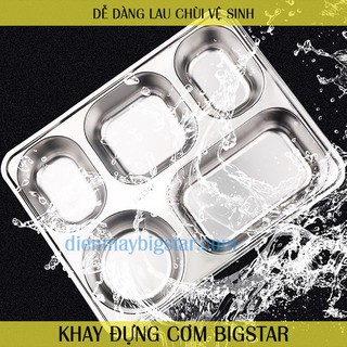 Khay đựng cơm inox 5 ngăn