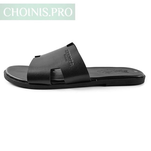 Dép da nam chữ H đế cao su sản xuất tại Xưở