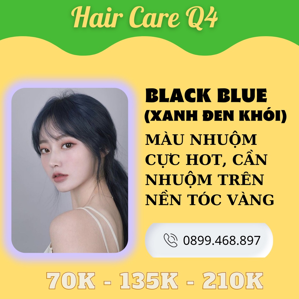 Thuốc nhuộm hạ tông màu xanh đen - Hair Care Q4