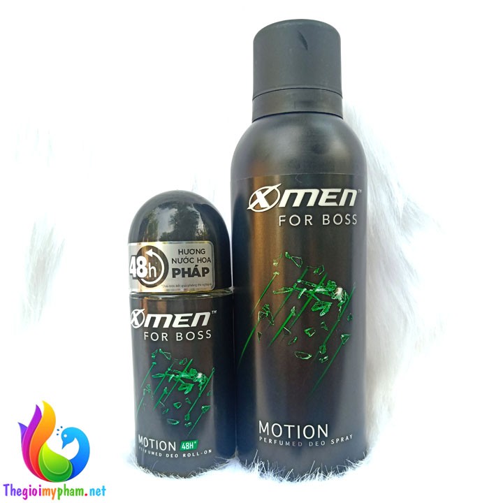 Combo Lăn Khử Mùi XMen For Boss Motion 50ml + Xịt Khử Mùi XMen For Boss Motion 150ml