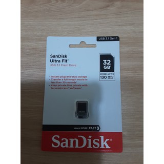 USB 3.1 Sandisk Ultra Fit CZ430 32GB Flash Drive upto 130MB/s bảo hành 5 năm - Hàng chính hãng