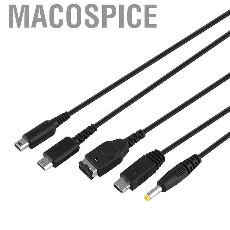 NINTENDO Cáp Sạc Macospice Usb Cho Nintendo Sp Wii U 3ds Ndsl Dsi Xl 5 Trong 1