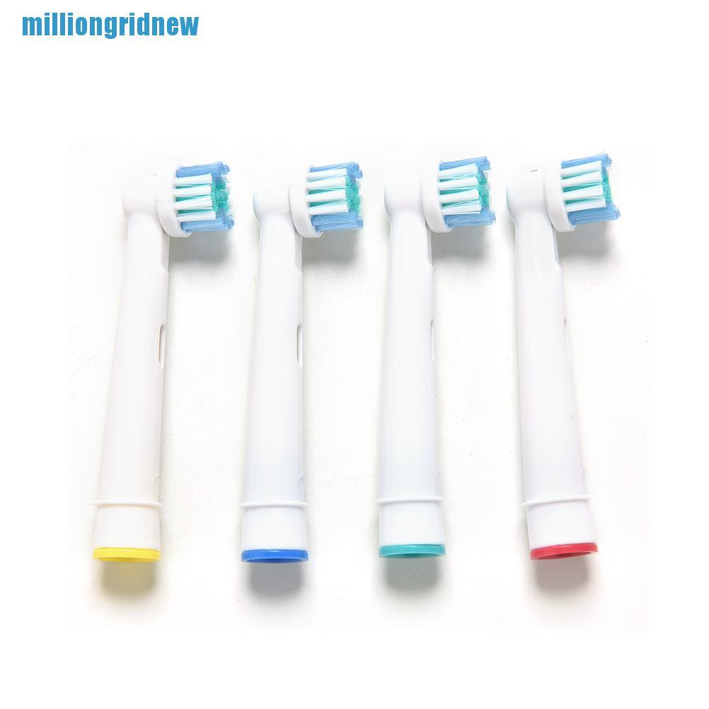 4 Đầu Thay Bàn Chải Đánh Răng Điện EB17-4 Braun Oral B Màu Trắng