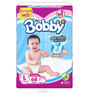 Tã dán bobby size L68/M76/Xl62