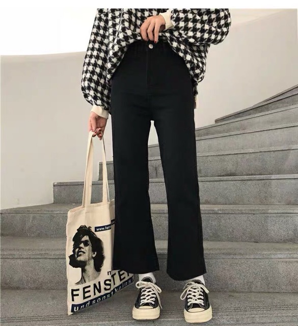 [Mã WASTMAY giảm 15% tối đa 30K đơn 150K] 5886 | QUẦN JEANS SUÔNG BASIC DÁNG LỬNG ULZZANG | BigBuy360 - bigbuy360.vn