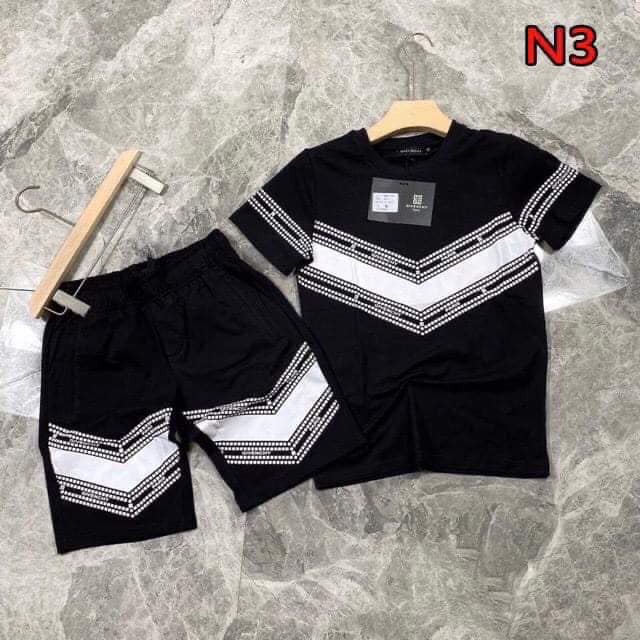 Bộ Nam Hè Cao Cấp-Bộ Hè Phay BOy Bộ Chữ V CHất THun CoTton Co Dãn 2 màu Phong Cách | BigBuy360 - bigbuy360.vn