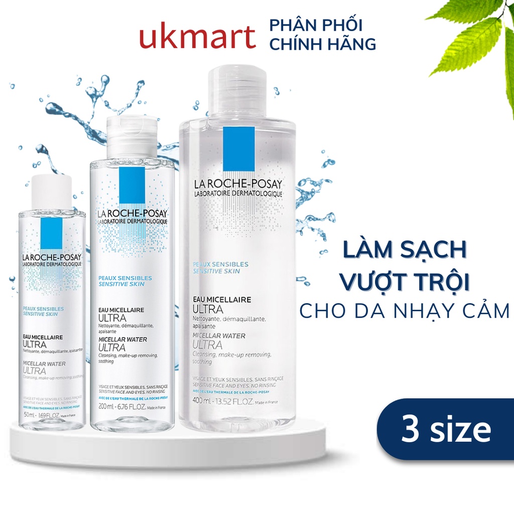 Nước Tẩy Trang Làm Sạch Sâu Cho Da Nhạy Cảm La Roche-Posay Micellar Water Ultra Sensitive Skin