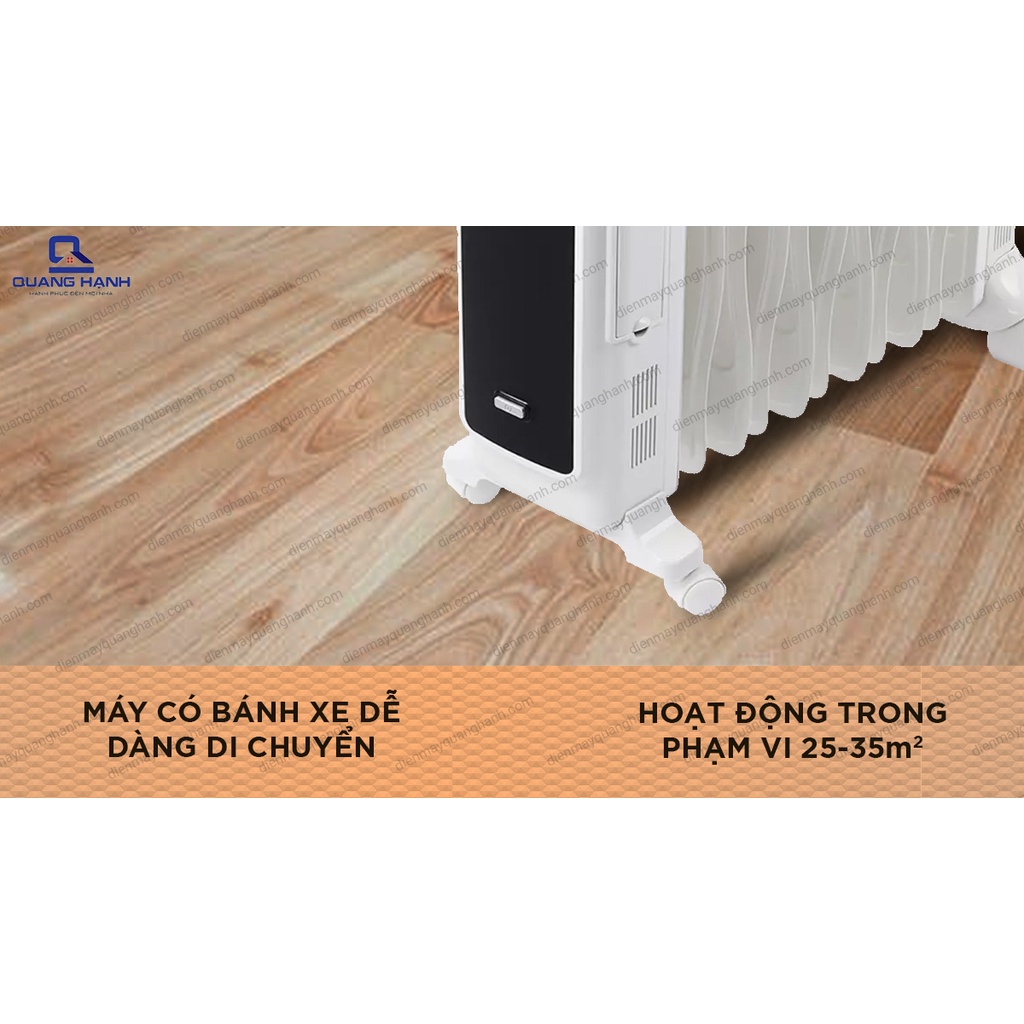 [Hàng chính hãng] Máy sưởi dầu Tiross TS9215 13 Thanh 2800W