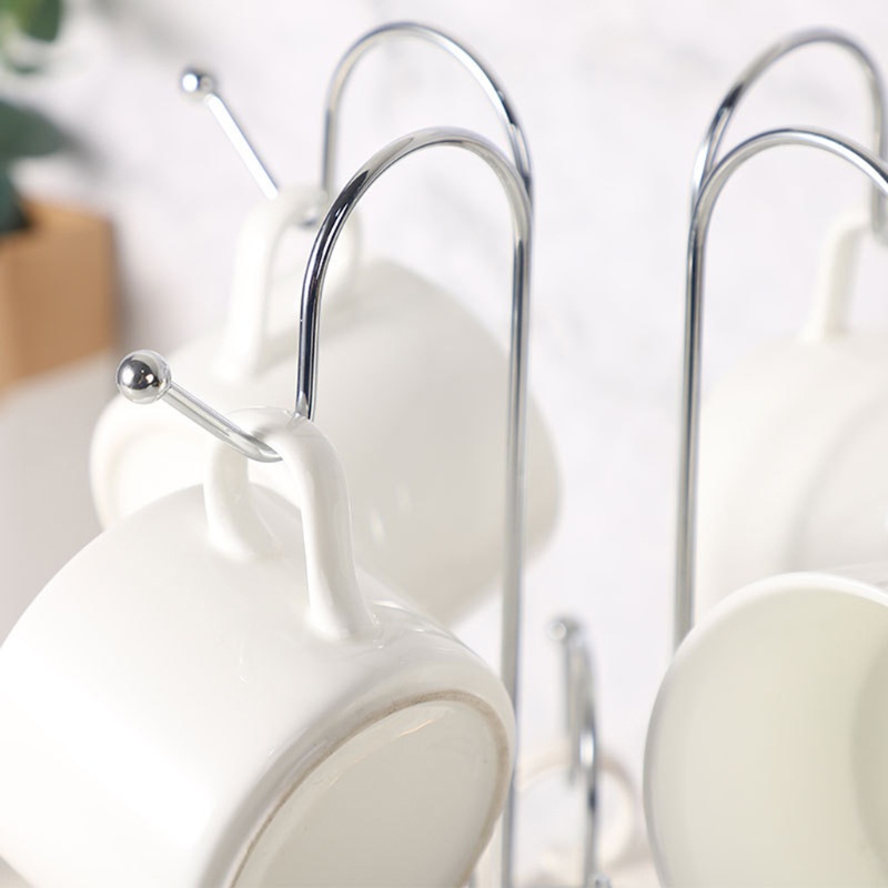 Giá đỡ cốc nước hình cây 8 móc độc đáo cho gia đình