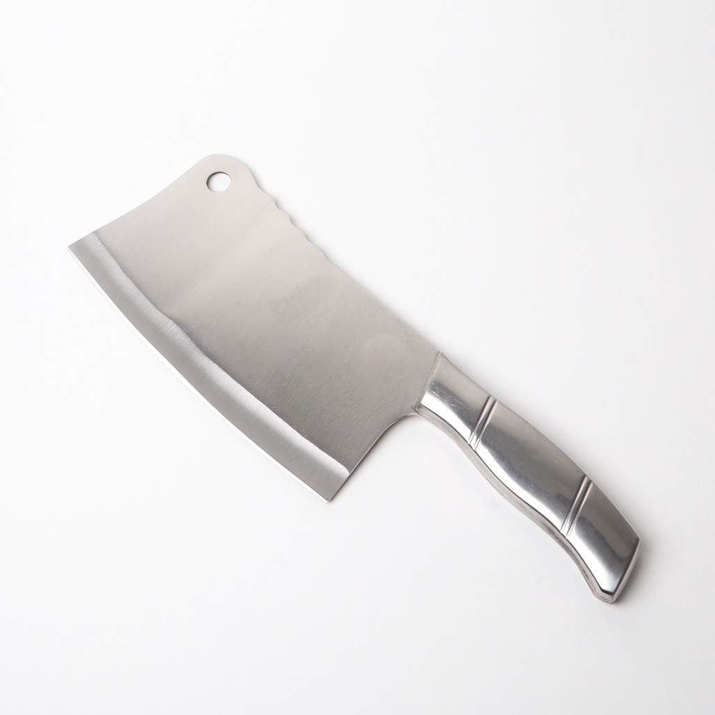 Dao chặt xương inox cán đặc,cầm nặng tay [ trắng ]
