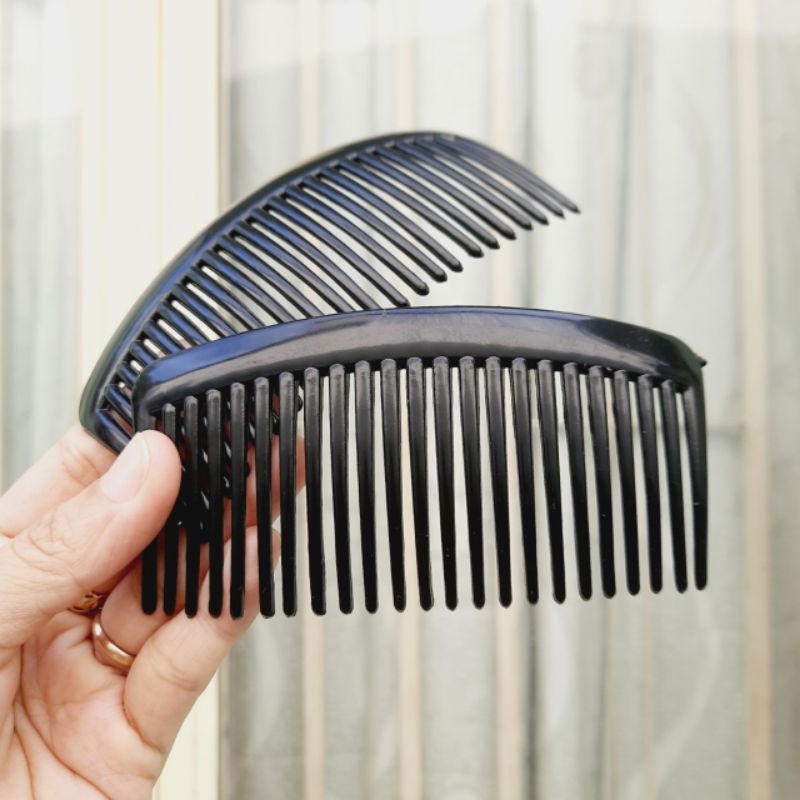 Lố 12 lược cài mái tóc trơn bóng nhựa cứng/mềm