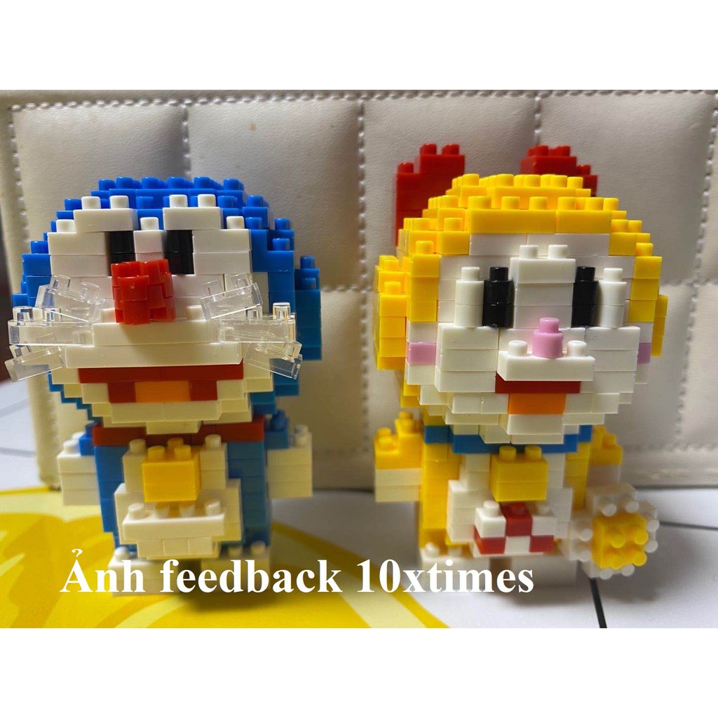 (10cm) mô hình lắp ráp 3D doraemon, hoạt hình nobita dễ thương quà tặng sinh nhật, quà tặng bạn gái